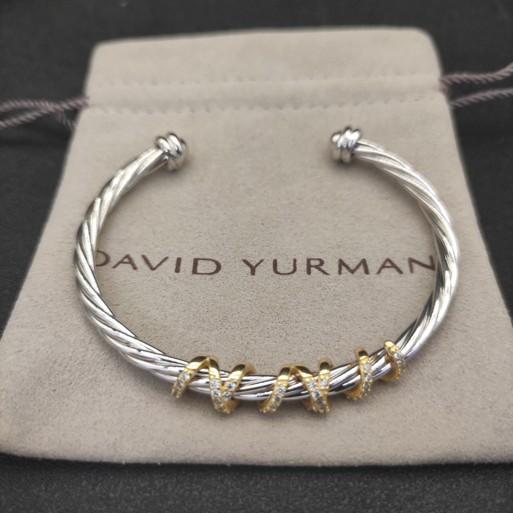David Yurman 4mm Rotary Curved Round Head bracelet
